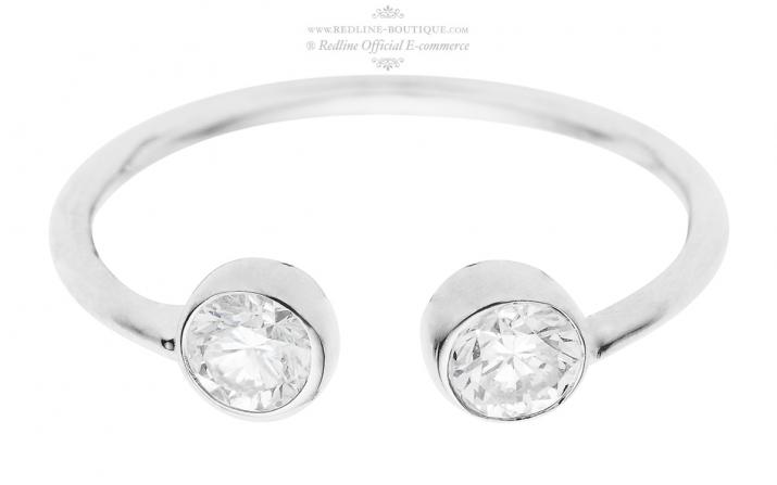 Si Audacieuse Pure 0.20克拉圆形钻石白金戒指 - Redline - 0++
