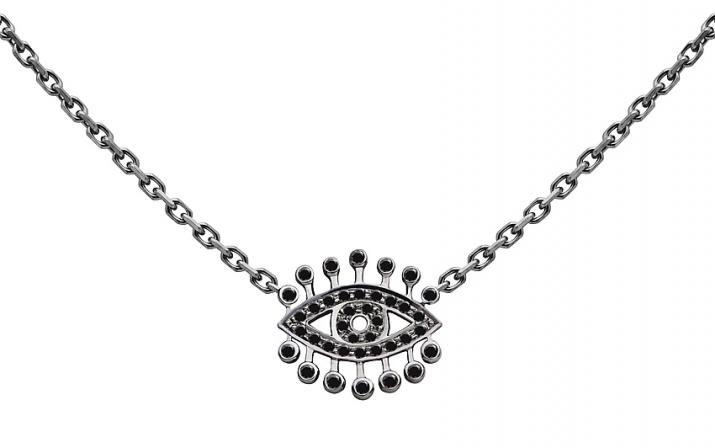 Super Power镶钻黑金项链 - Redline