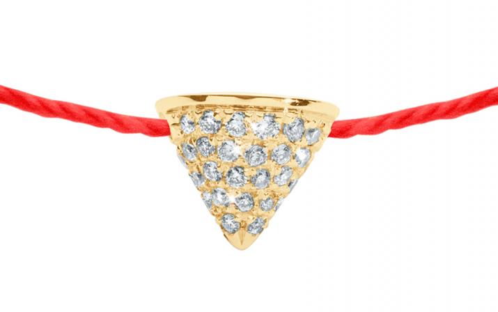 黄金镶钻三角形手绳 - Redline - 0++