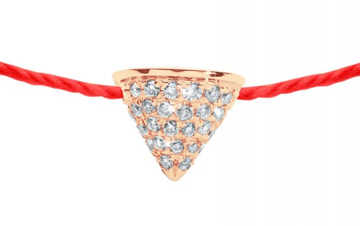 玫瑰金镶钻三角形手绳 - Redline - 0++