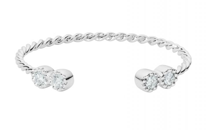 Prince 0.056克拉圆形钻石白金戒指 - Redline