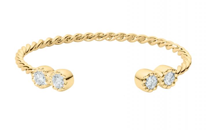 Prince 0.056克拉圆形钻石黄金戒指 - Redline