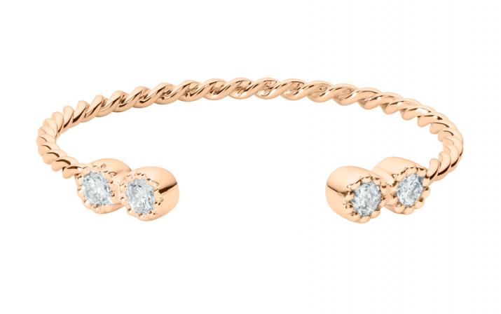 Prince 0.056克拉圆形钻石玫瑰金戒指 - Redline