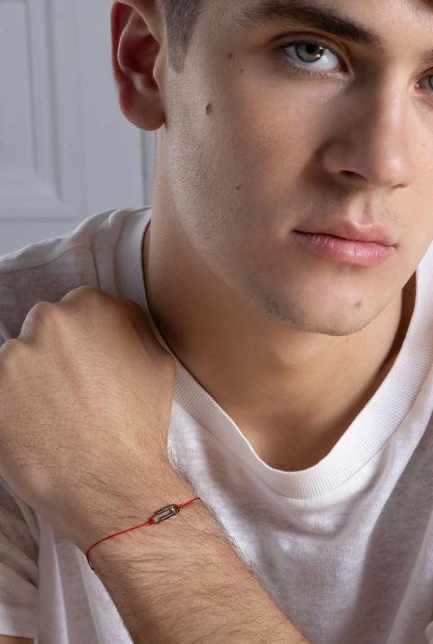 男士长号手镯kcolor线粉红色金色 - Redline - 0++