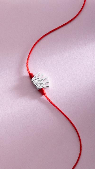 Roy String手镯白色金色的pavé - Redline - 0++