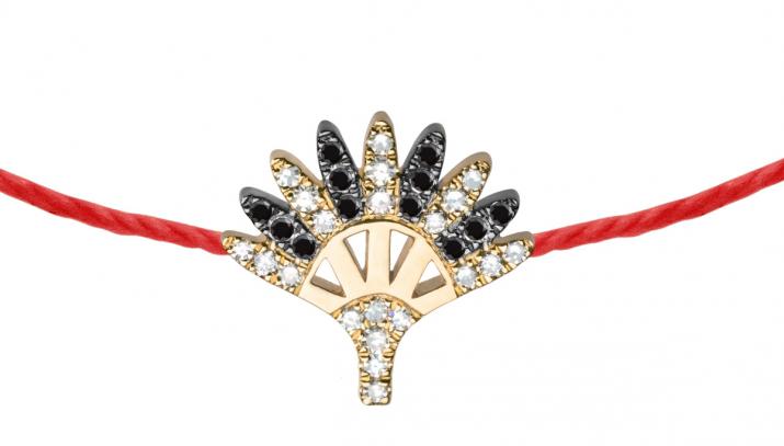 黑色塔玛螺纹手链黄金 - Redline - 0++