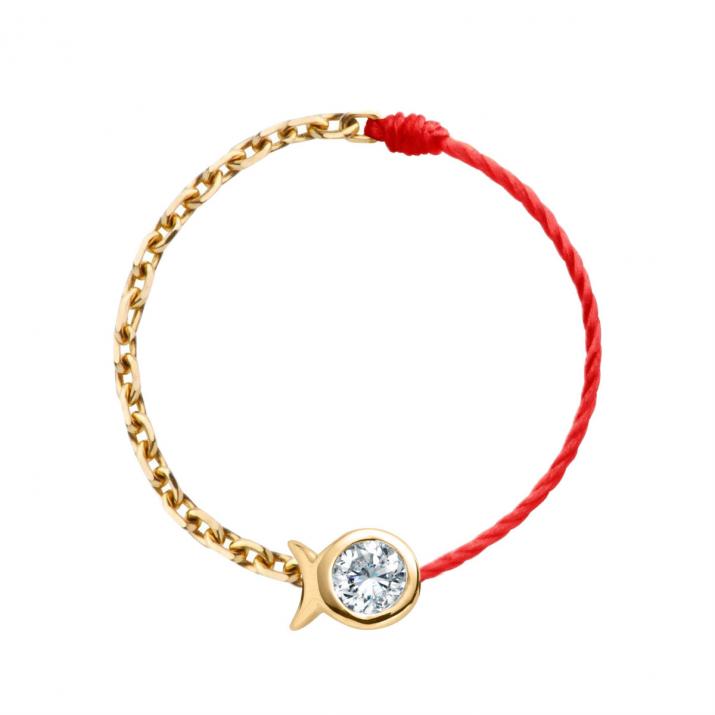 Mini Pure Fish 钢丝和链条环 黄金 - Redline