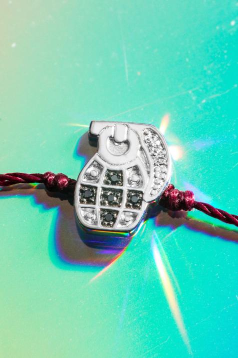 Boum手镯螺纹男士白金 - Redline - 0++