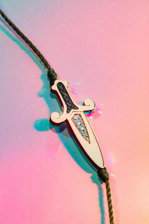 剪切手镯线玫瑰金 - Redline - 0++