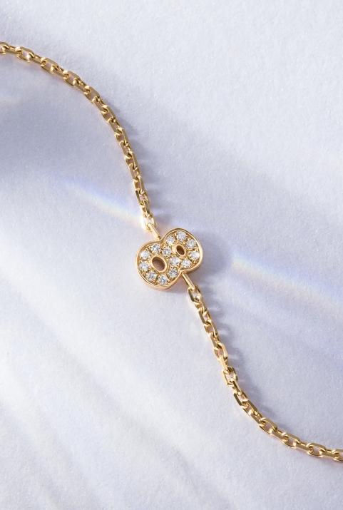 我的编号帕维钻石链链手链黄金 - Redline - 0++