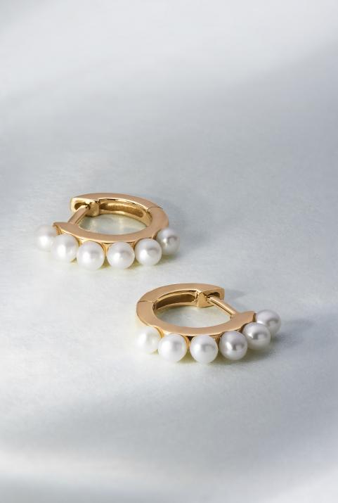 Si Joli Mini Creole Queen 耳环 玫瑰金色 - Redline - 0++