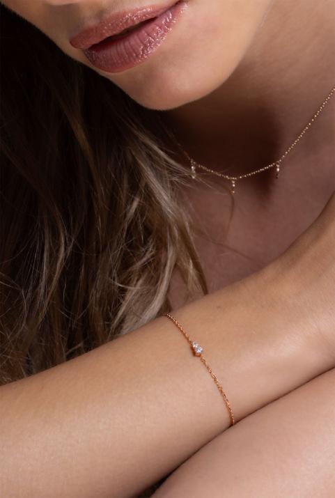 Abby 手链 玫瑰金色 - Redline - 0++