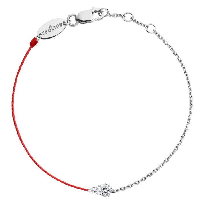 Abby 半线半链手链白金 - Redline - 0++