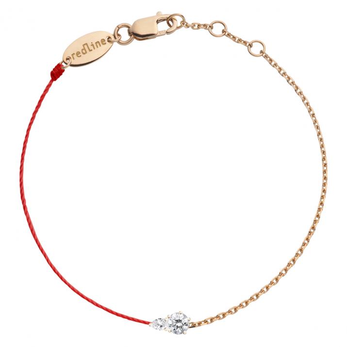 Abby 半线半链手链玫瑰金色 - Redline - 0++