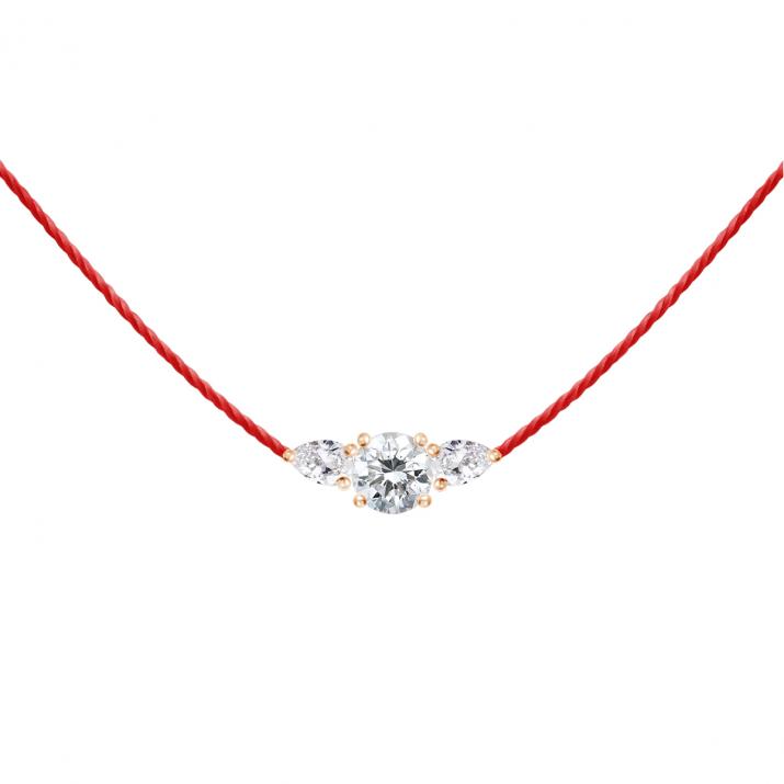 So Abby 线项链 玫瑰金色 - Redline