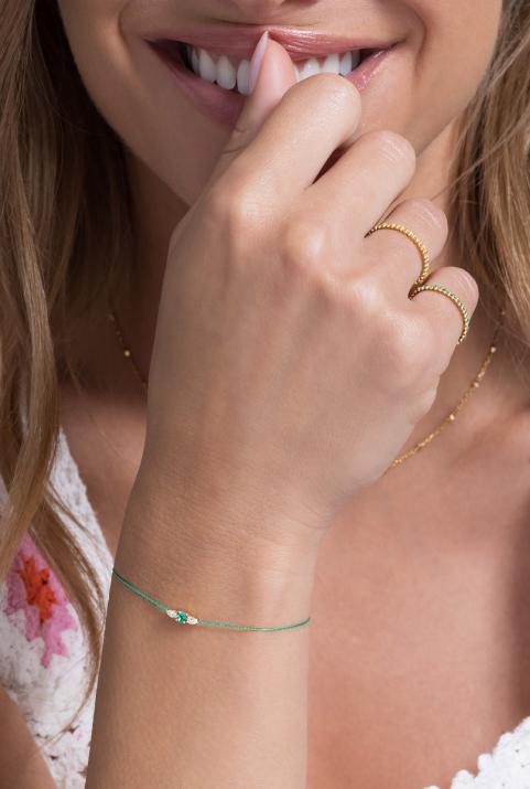 Abby émeraude线手链 黄金 - Redline - 0++