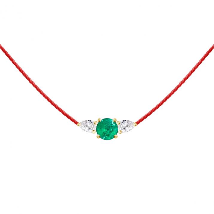 So Abby Emeraude 线项链 黄金 - Redline
