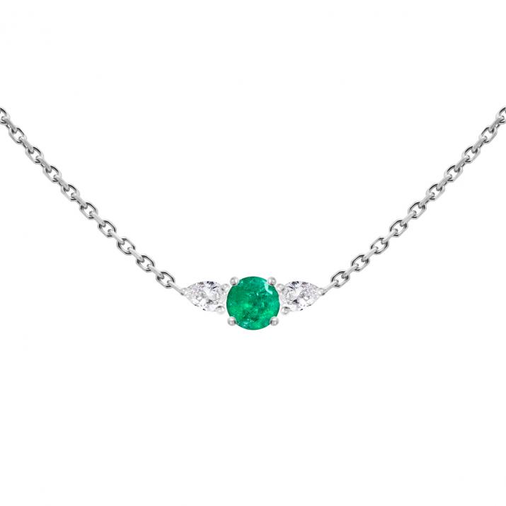 So Abby Emeraude 链条项链 白金 - Redline