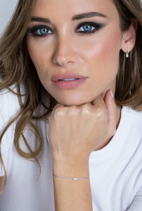 Abby Topaze 线手链白金 - Redline - 0++