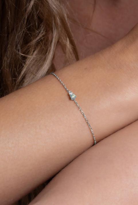 Abby Topaze 手链 白金 - Redline - 0++