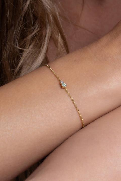 Abby Topaze 手链 黄金 - Redline - 0++