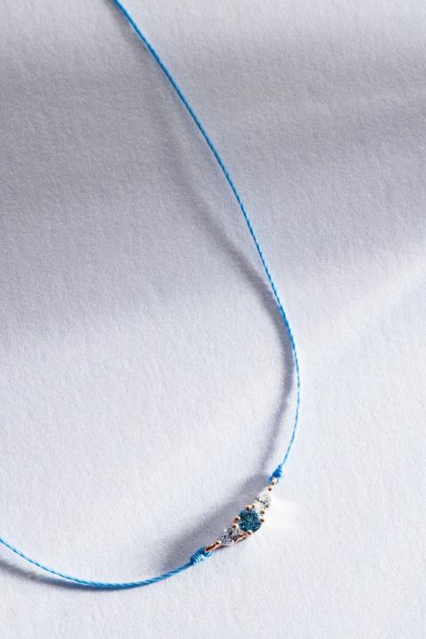 So Abby Topaze 线项链 玫瑰金色 - Redline - 0++