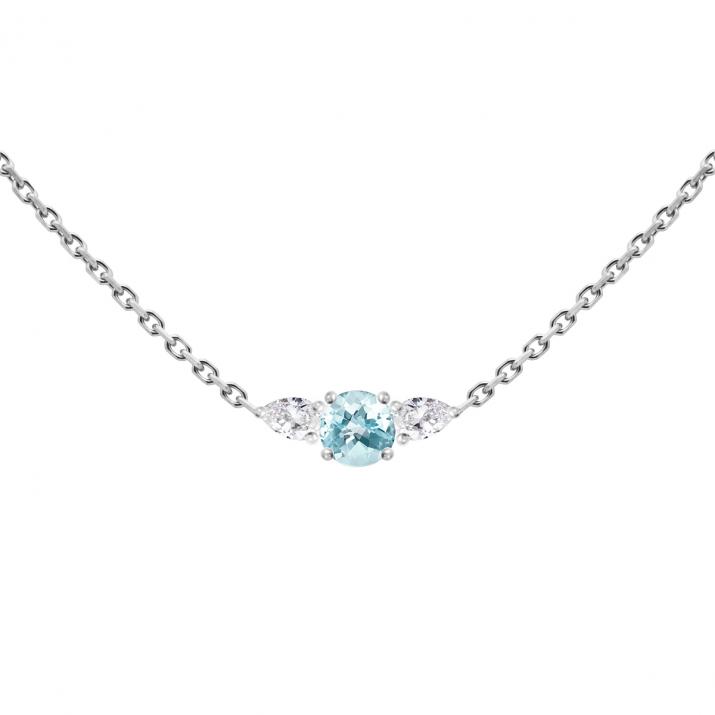 So Abby Topaze 链条项链 白金 - Redline