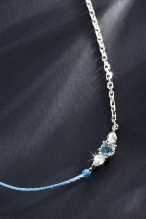 So Abby Topaze 半线半链项链 白金 - Redline - 0++