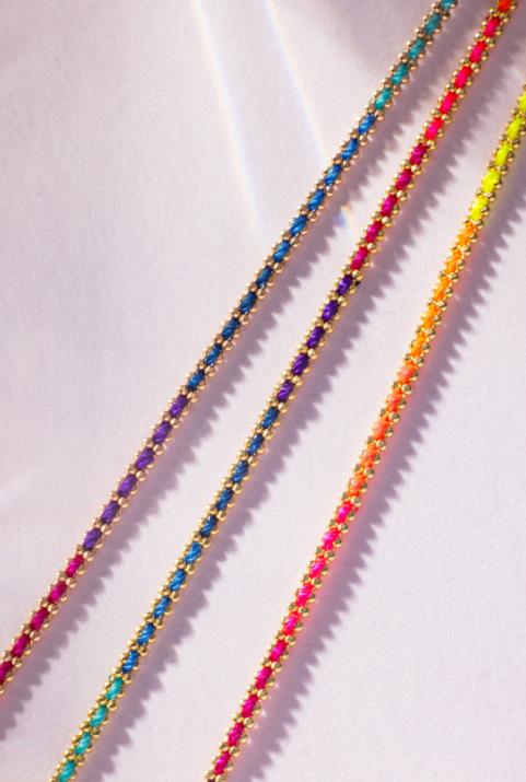 Aurore Rainbow 链条手镯 玫瑰金色 - Redline - 0++