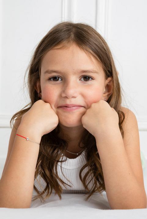 Bébé Mini Horse 半线半链手链白金 - Redline - 0++