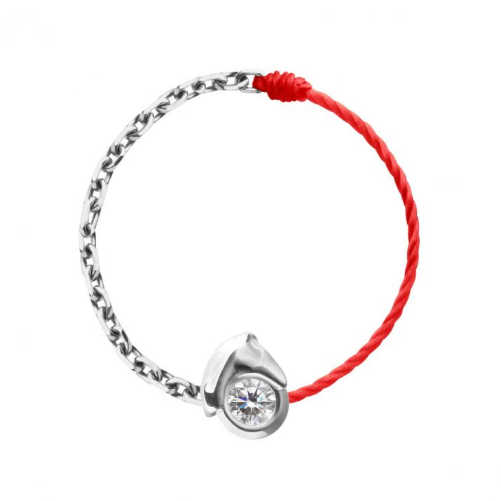 Mini Horse 钢丝和链条环 白金 - Redline