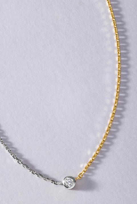 Pure bicolor 链条项链 白金 - Redline - 0++