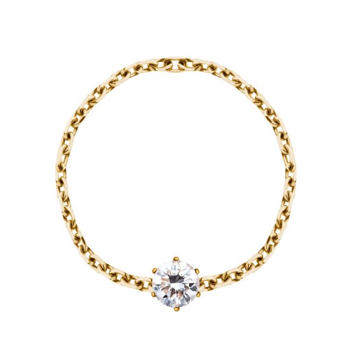 Absolu0.10克拉黄金爪镶戒指链 - Redline - 0++