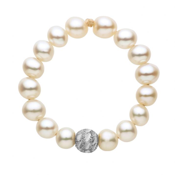Pearl string ring Diamond & Pearl (L) Sweety White Gold RedLine Jewelry - Redline - 0++
