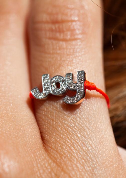 Joy 0.95克拉圆形钻石玫瑰金链制戒指 - Redline - 0++