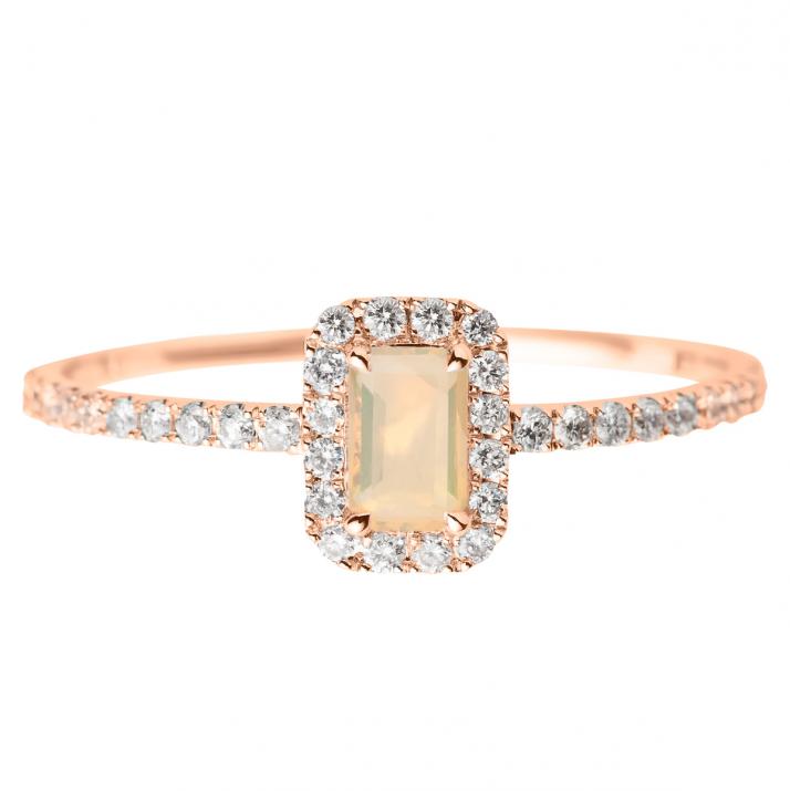 Promesse Opale 环 玫瑰金色 - Redline - 0++