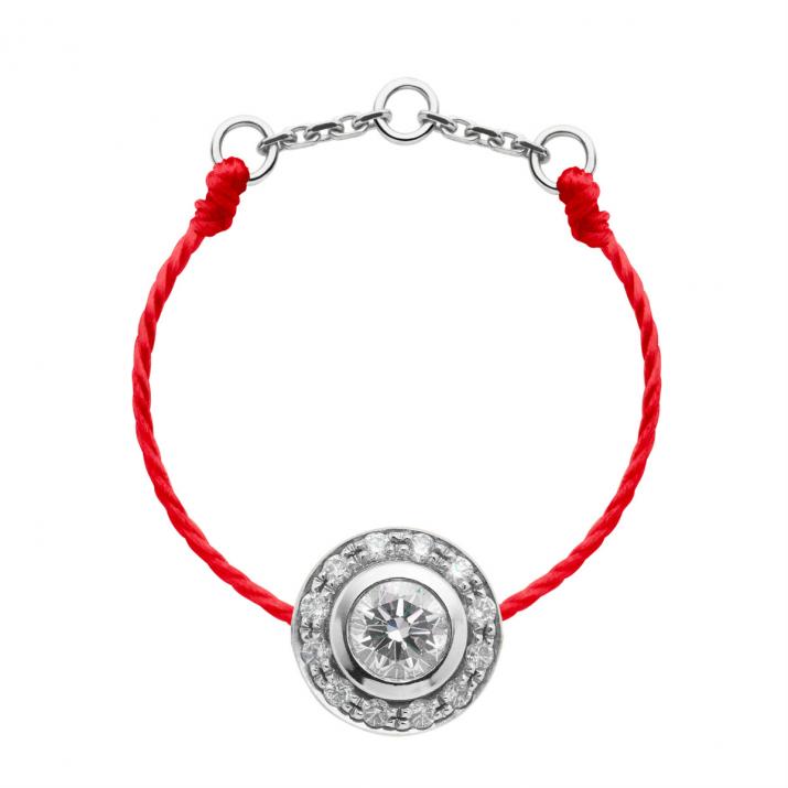 So Vip 0.26克拉圆形钻石白金绳制戒指 - Redline - 0++