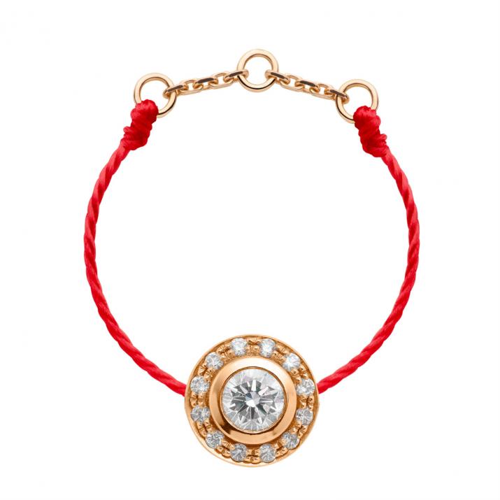 So Vip 0.26克拉圆形钻石玫瑰金绳制戒指 - Redline - 0++