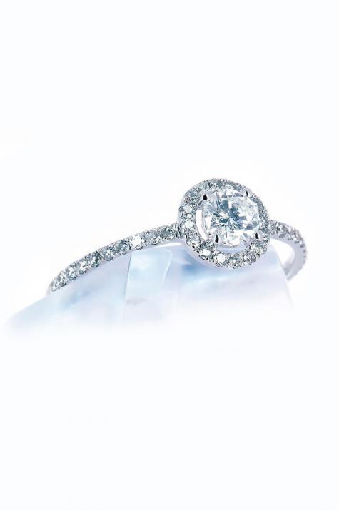 Beau Rêve 0.47克拉圆形钻石玫瑰金戒指 - Redline - 0++