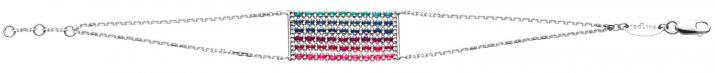 Aurore Boréale 白金链制女士手链 - Redline - 0++