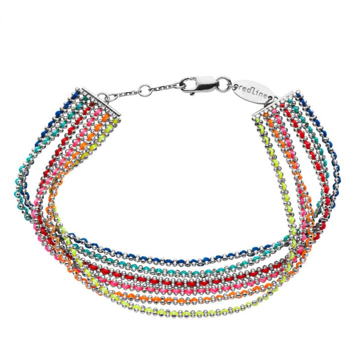 Aurore Boréale 白金编织链制女士手链 - Redline - 0++