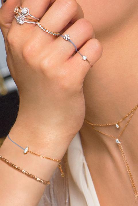 Mini Queen Full 球形黄金绳制女士手链 - Redline - 0++