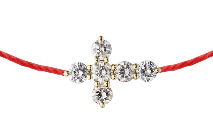 Jean 0.20克拉圆形钻石黄金绳制女士手链 - Redline - 0++