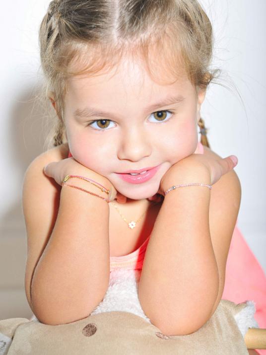 Aurore 白金绳制儿童手链 - Redline - 0++