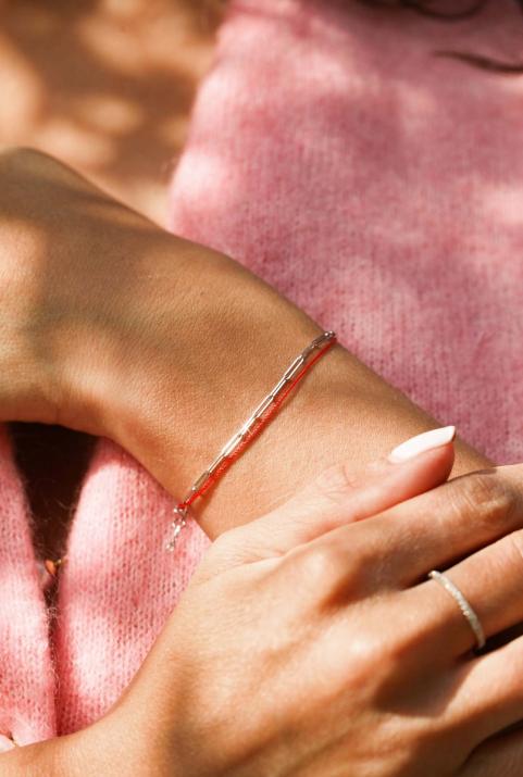 My Way白金绳链结合手链 - Redline - 0++