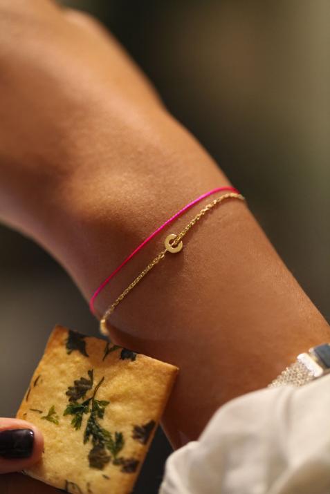 Alphabet 黄金绳链结合女士手链 - Redline - 0++