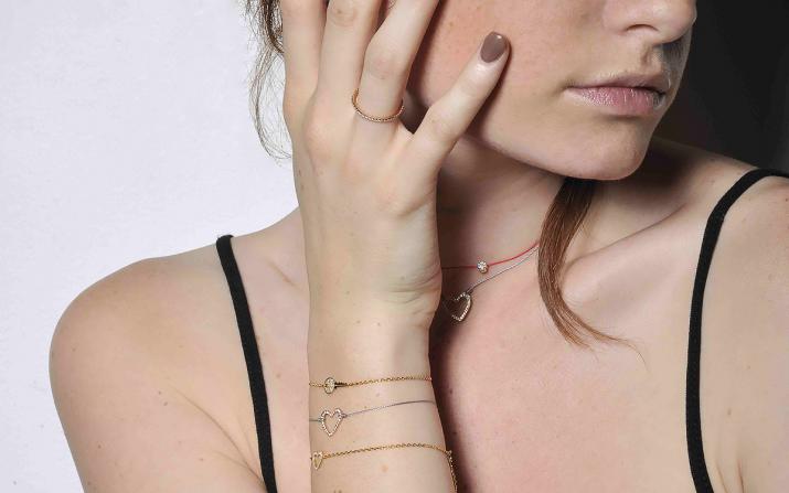 String Bracelet Love Pavé Yellow Gold RedLine Jewelry - Redline - 0++