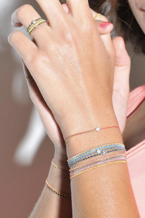 Aurore Pure 钻石女士黄金手链 - Redline - 0++