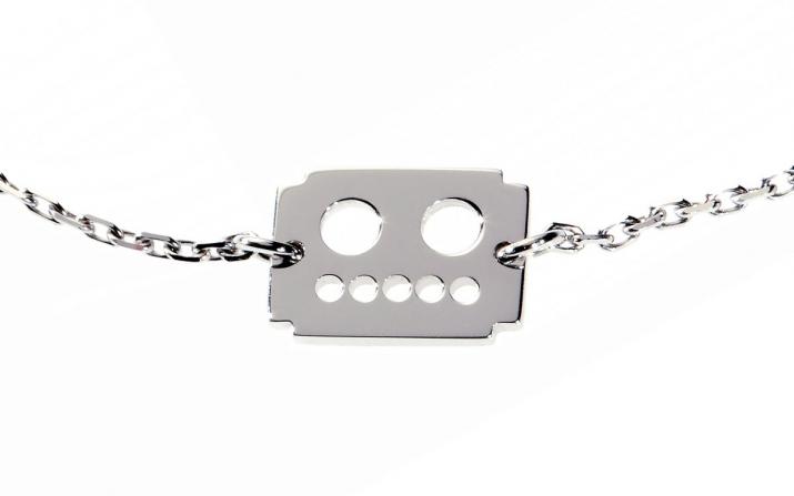 Chain Bracelet Robot White Gold RedLine Jewelry - Redline - 0++