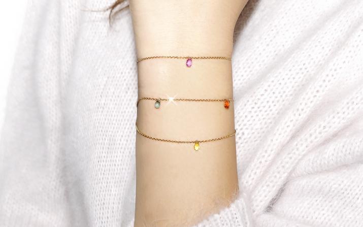 Bel Elixir 玫瑰金链制女士手链 - Redline - 0++